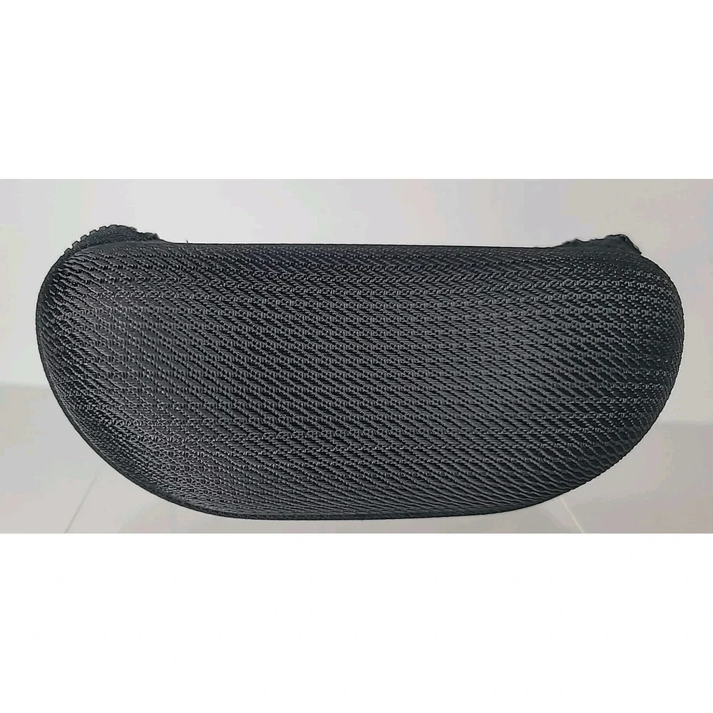 Costa Del Mar Sunglasses Semi‎ Hard Zip Up Clam Shell Case Black w/Blue Logo